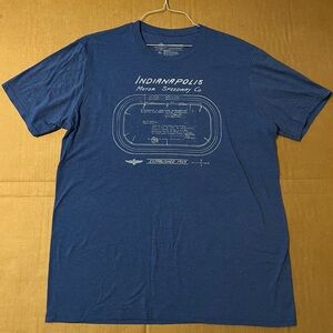 Indianapolis Motor Speedway Men’s Blue T-Shirt Size XL